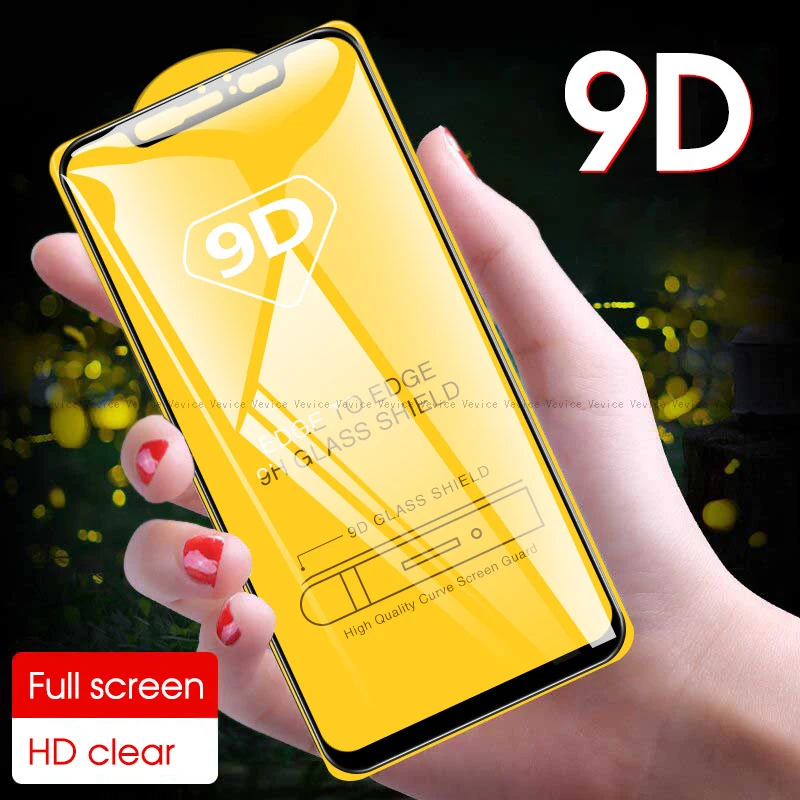 9D закаленное стекло для Xiaomi Redmi 7 6 Pro Note 5 Mi 9 SE Mi8 A2 Lite Note7 Защитная стеклянная пленка