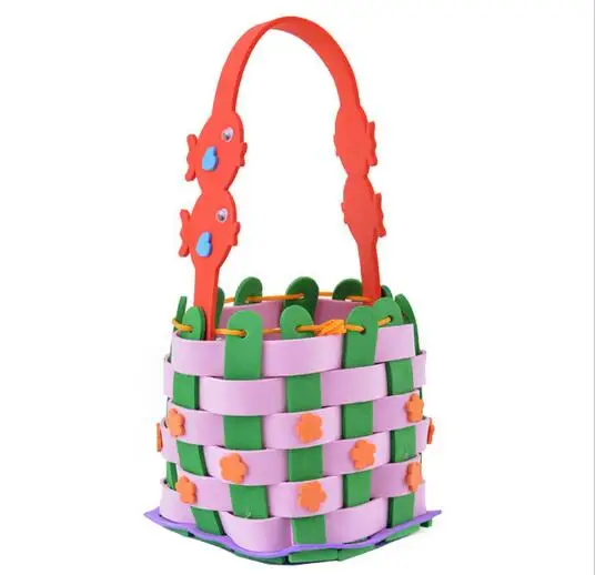 Креативная Милая плетеная корзина EVA игрушки для детей разноцветные