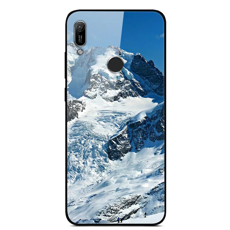 21 Для huawei Y6 Prime чехол из закаленного стекла чехол твердая задняя крышка чехол для телефона для huawei Y6 Y6 Prime TPU бампер чехол s - Цвет: 21