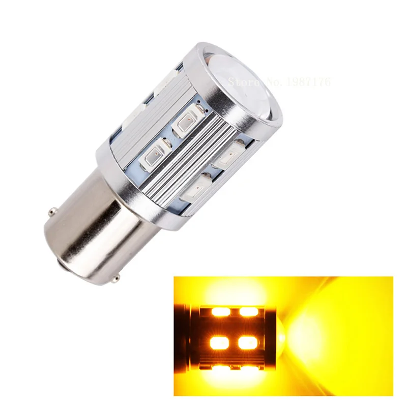 2 шт. 1156 BAU15S PY21W BA15S P21W авто светодиодный 5630 12 светодиодов SMD BAW15S PR21W BAY15S белый 7506 7507