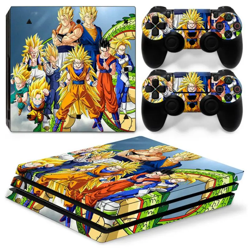 Чехол на весь корпус для консоли PS4 Pro и контроллеров геймпад Защитная Наклейка