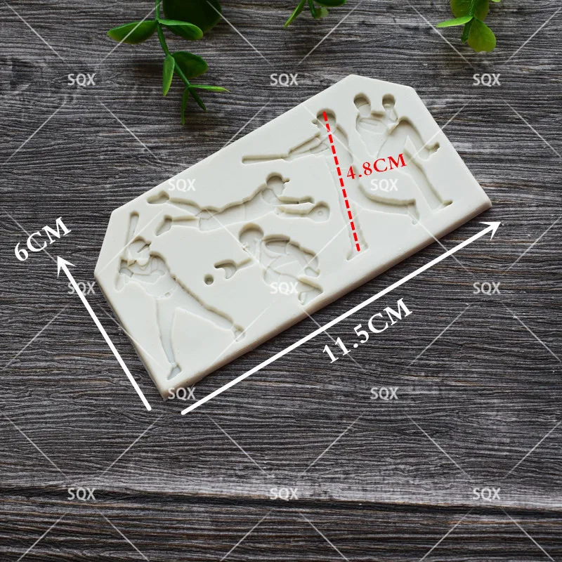 Бейсбольная помадка форма для выпечки торта силиконовая инструменты украшения