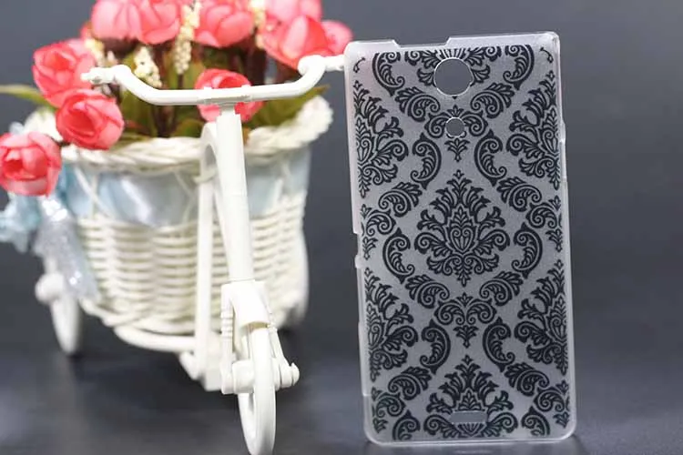 Модный новый жесткий чехол из поликарбоната для Sony Xperia ZR M36H C5502 C5503 черно белый с