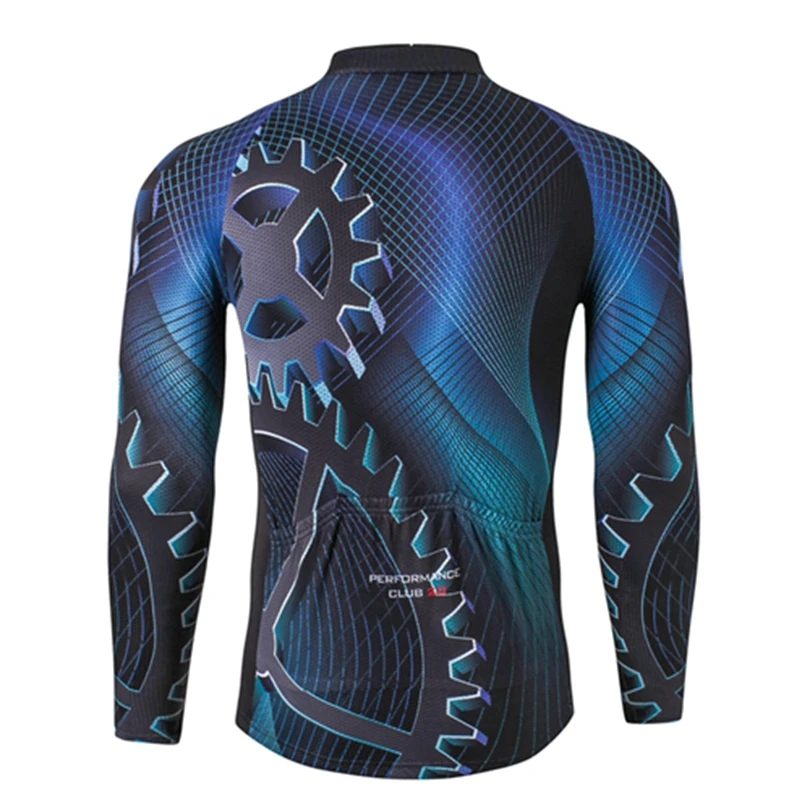 Для мужчин Ropa Ciclismo длинный рукав, дышащий Велосипедная форма 3D гель площадку комбинезон спортивная одежда осень WinterMTB велосипед S