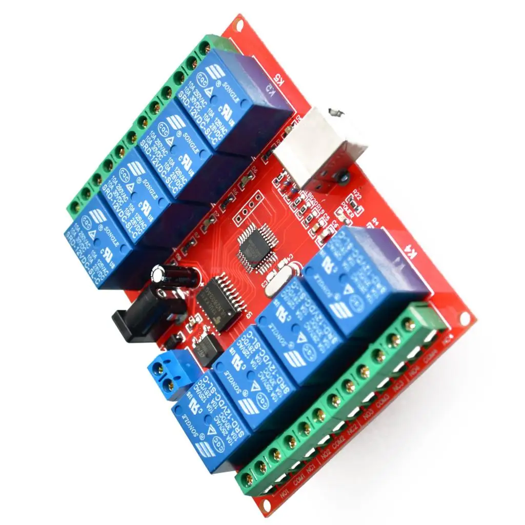 【SIMPLE ROBOT】 8 канальный релейный модуль 12V/USB компьютера Управление