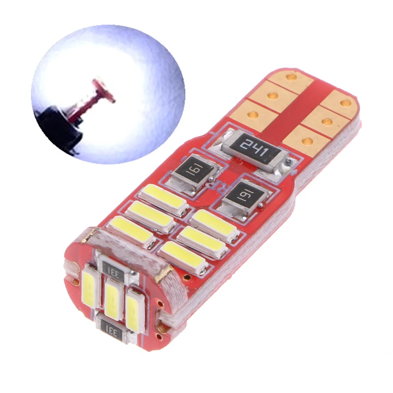 Новые шины CAN bus ошибок 15 SMD T10 W5W светодиодный 5W5 4014 маркер светильник лампы белого