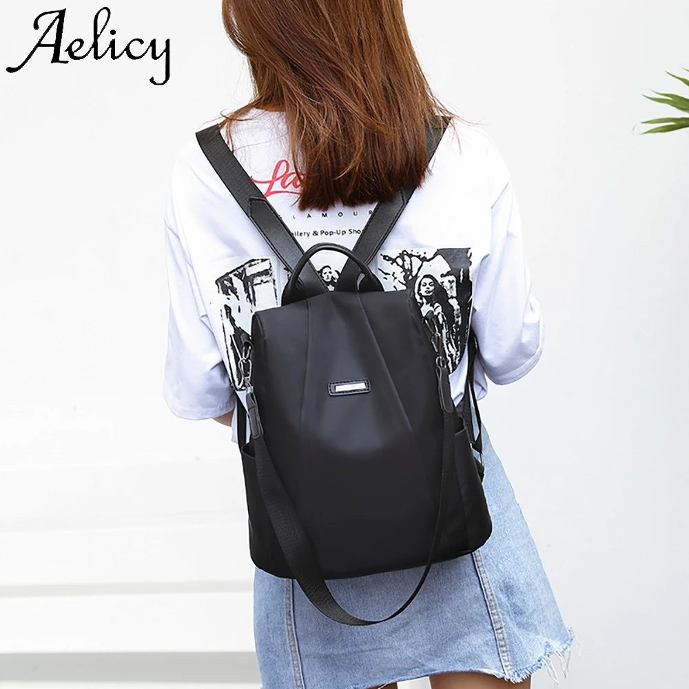 Женский дорожный рюкзак Aelicy из ткани Оксфорд с защитой от кражи