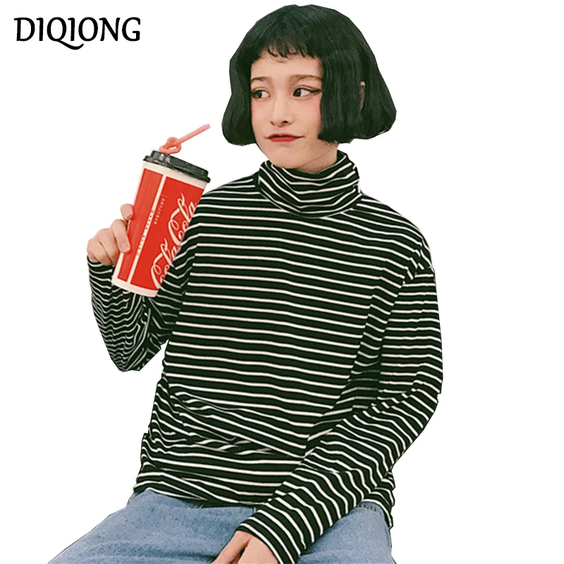 Diqiong 2018 ulzzang harajuku рубашка Женская топы Корейская Весенняя женская одежда Зимняя