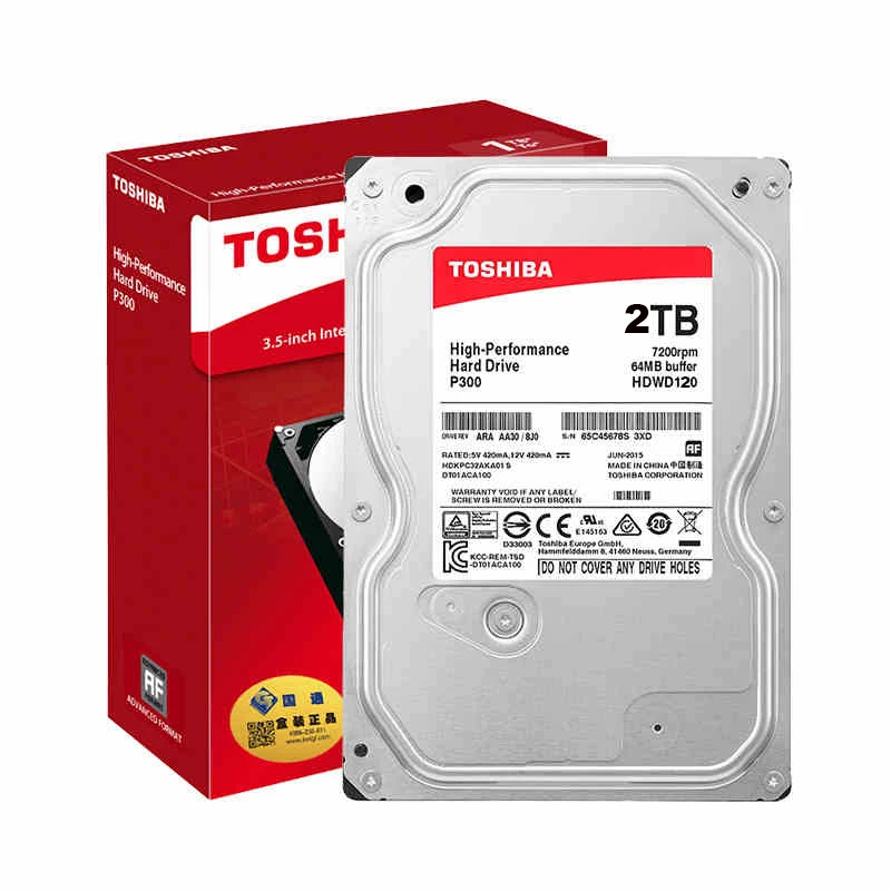 Оригинальный внутренний жесткий диск Toshiba HDWD120AZSTA 2 ТБ 3 5 дюйма SATA 0 7200 об/мин 64 Мб