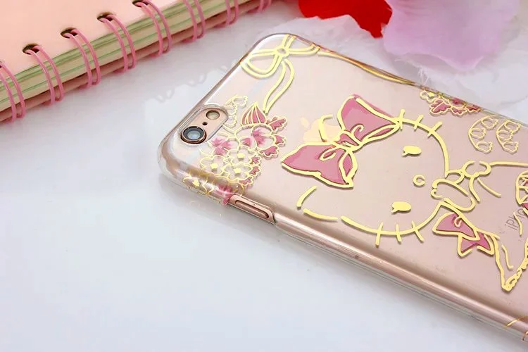 Новый горячий мода 3D симпатичный мультфильм Kawaii плакировкой прозрачный привет