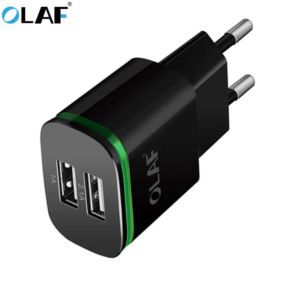 Зарядное устройство Olaf 2 порта USB 5 В А мобильный телефон Micro USB/Type C для Samsung Xiaomi Huawei |