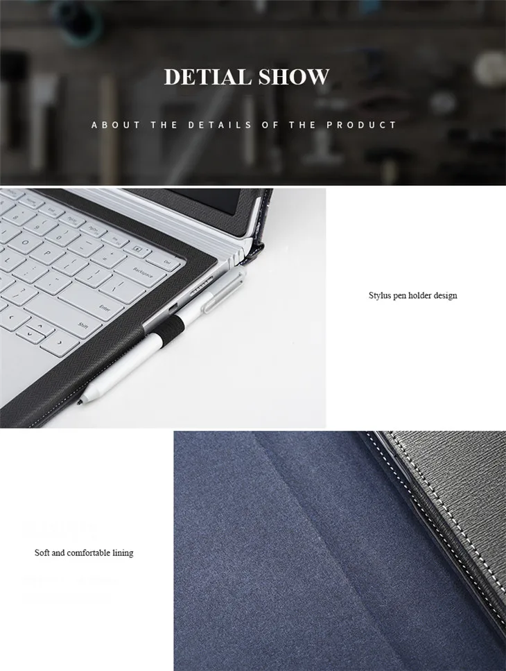 Чехол из искусственной кожи для microsoft Surface Book, 13,5 дюймов, планшет, ноутбук, рукав, чехол для SurfaceBook, съемный защитный чехол