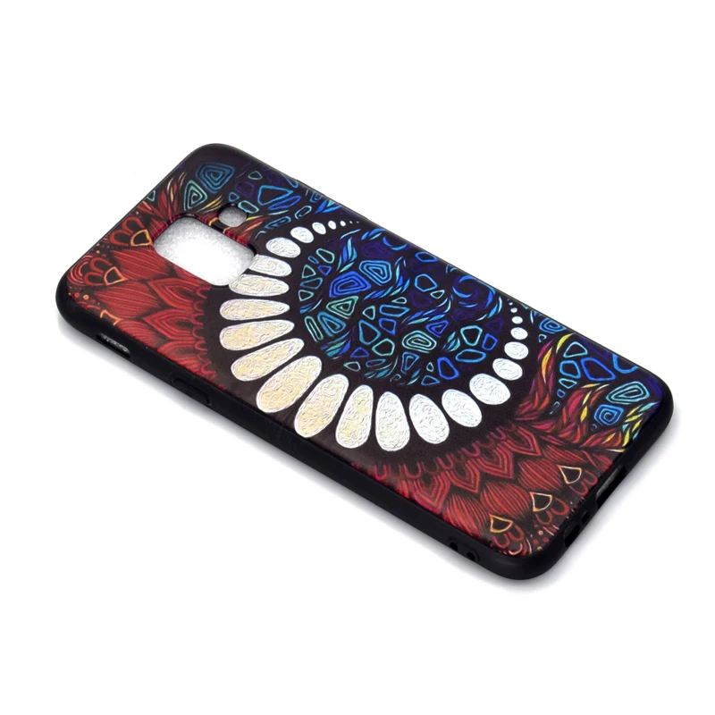 Телефон 3D рельеф мягкий черный матовый ТПУ силиконовый чехол в виде ракушки для