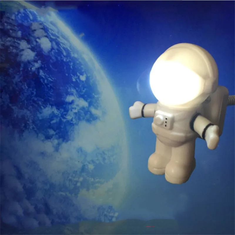 Милый астронавт космонавт USB Ночник светильник аварийный для ноутбука