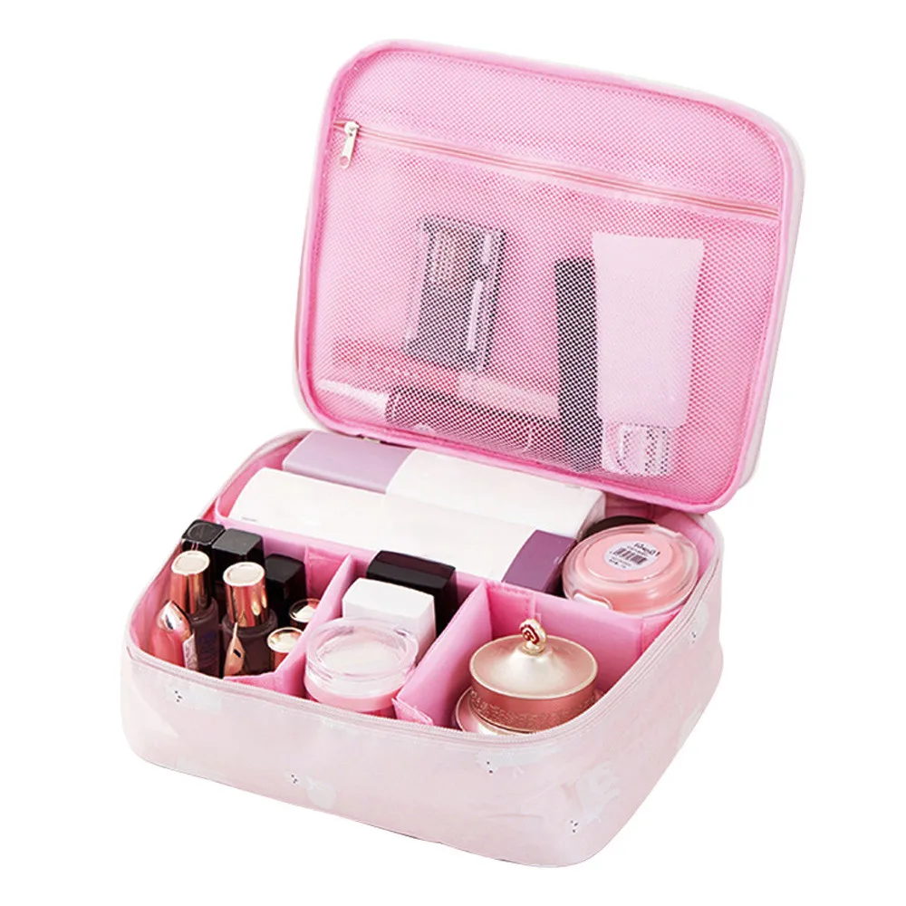 PINK B Женская косметика органайзер для косметики, сумка для косметики, для мужчин и женщин, переносная сумка для туалетных принадлежностей для путешествий на открытом воздухе, сумка для хранения в деловом стиле# L5 - Цвет: PINK B