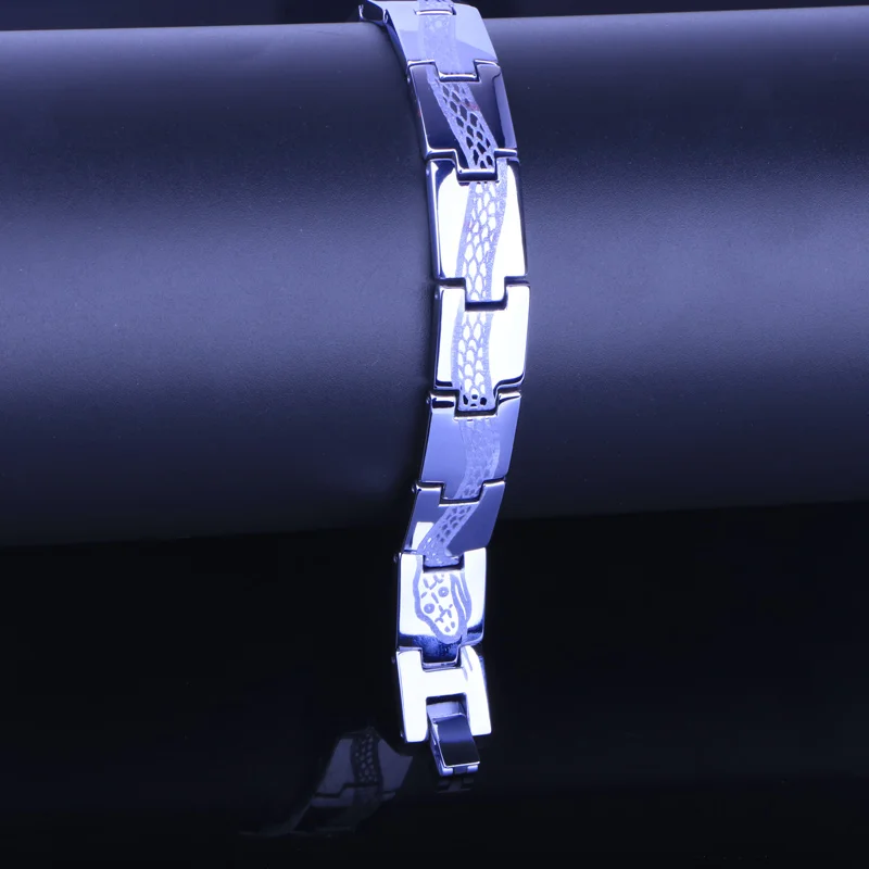 CHUKUI элегантный мужской ювелирный браслет серебристый цепочка из нержавеющей