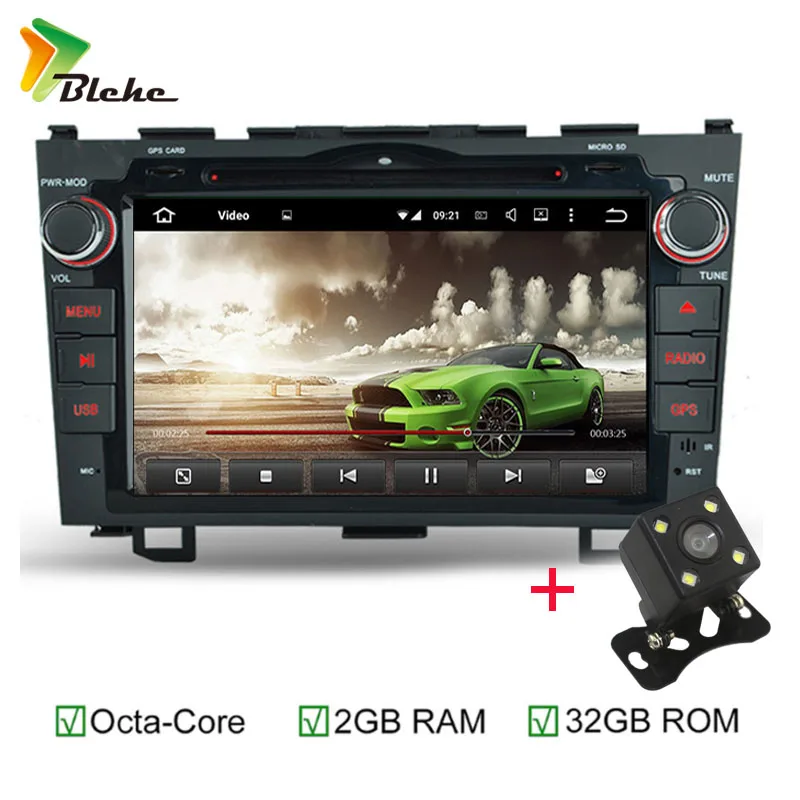 8 Zoll 2 Din Octa core Android 6 0 планшетный ПК Авто DVD GPS для Honda CRV 2006 2011 Mit 4G Wi Fi стерео радио Free