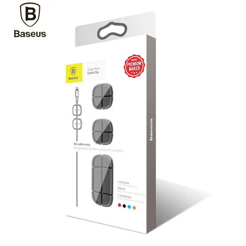 BASEUS кабельный зажим настольный USB кабель намотки проволоки организатор