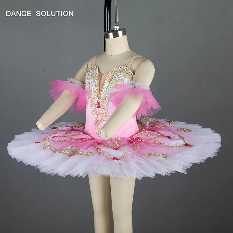 Customize Professional Ballet Tutu with Pink Spandex Camisole Adult &amp Girl Stage Show Costumes Dance Competition Clothes B17016 |