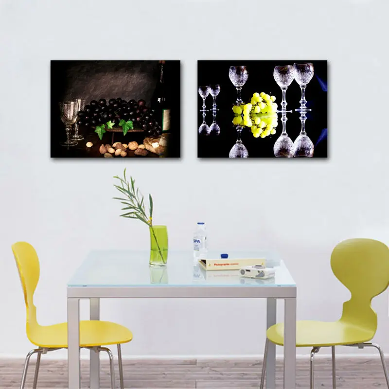

Free Shipping Hot Sell 2 Panels Modern Wall Painting black and white picture Home Decorative Art Picture Paint on Canvas Prints