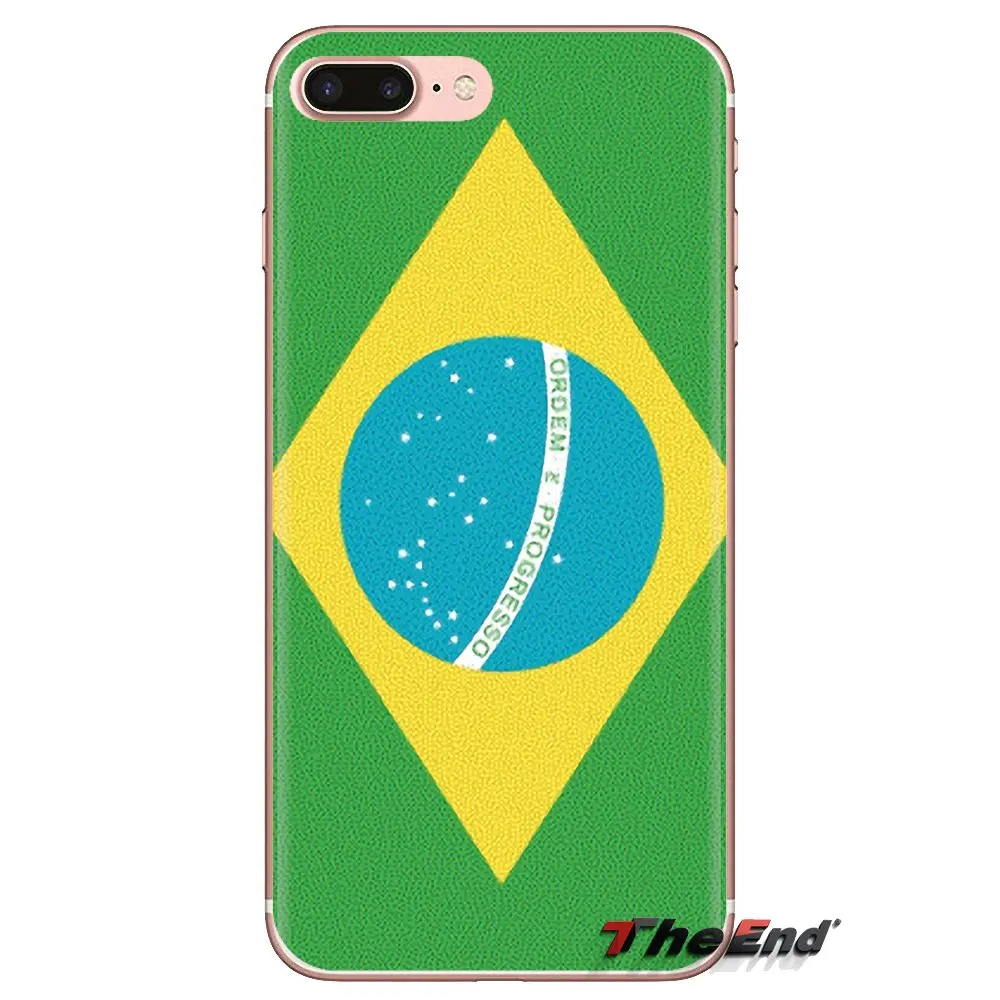 Transparent Soft TPU Case Brazilian Flag Brazil National For Huawei Mate Honor 4C 5C 5X 6X 7 7A 7C 8 9 10 8C 8X 20 Lite Pro |