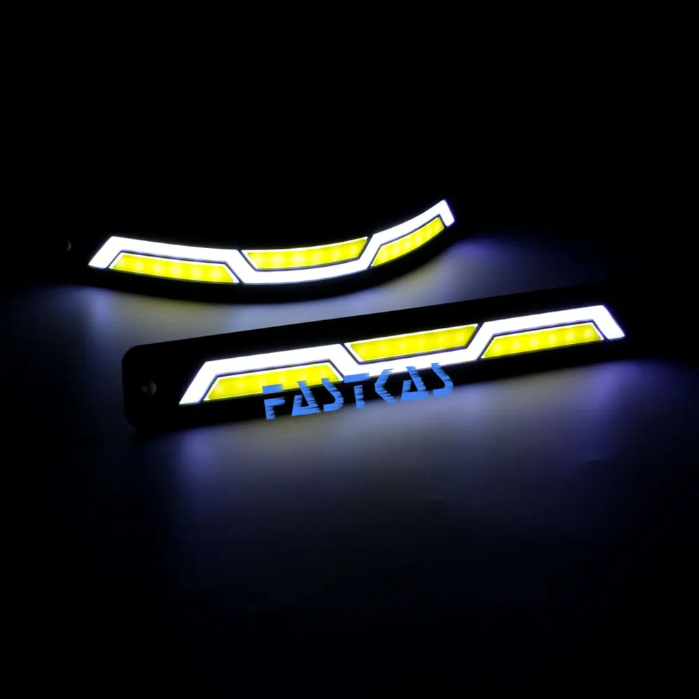 СВЕТОДИОДНЫЙ DRL Дневной светильник 100% Водонепроницаемый белого и желтого цвета