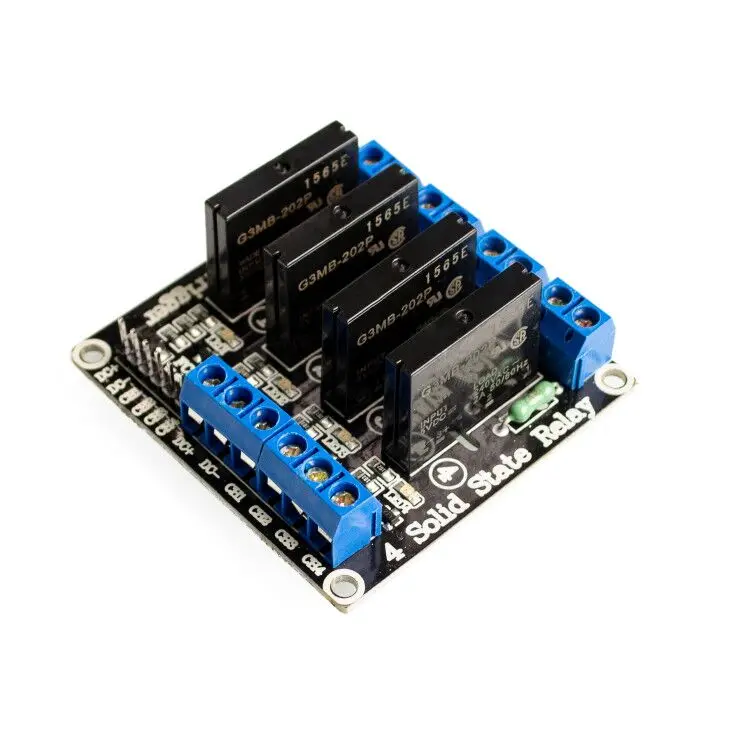 【AH ROBOT】 5v 4 канала SSR G3MB-202P твердотельные реле Модуль для | Электронные компоненты