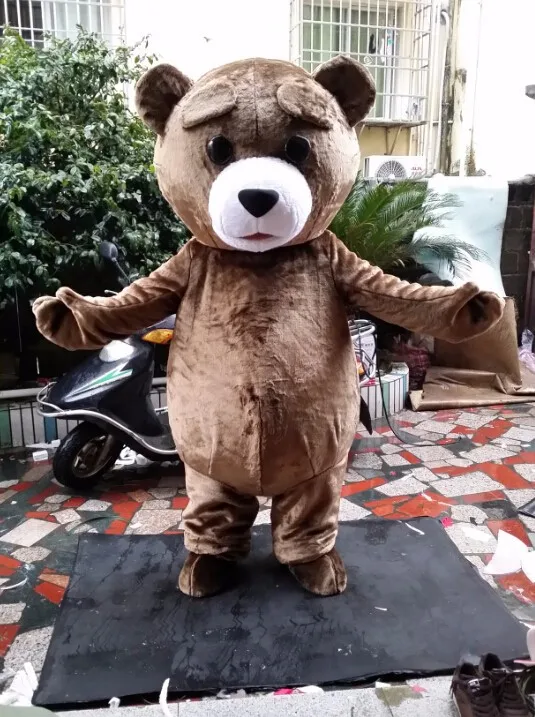 Костюм талисмана медведя костюм для косплевечерние наряд игр реклама Хэллоуин