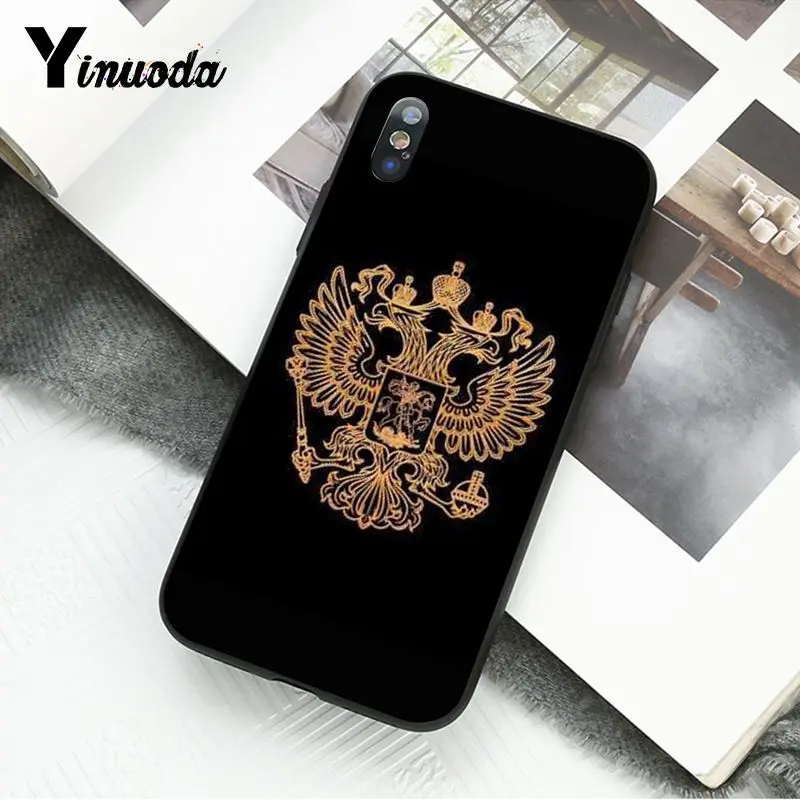 A11 Yinuoda, чехол для телефона с эмблемой флага России для iphone 11 Pro Max X XS MAX 6 6S 7 8plus 5 5S XR - Цвет: A11