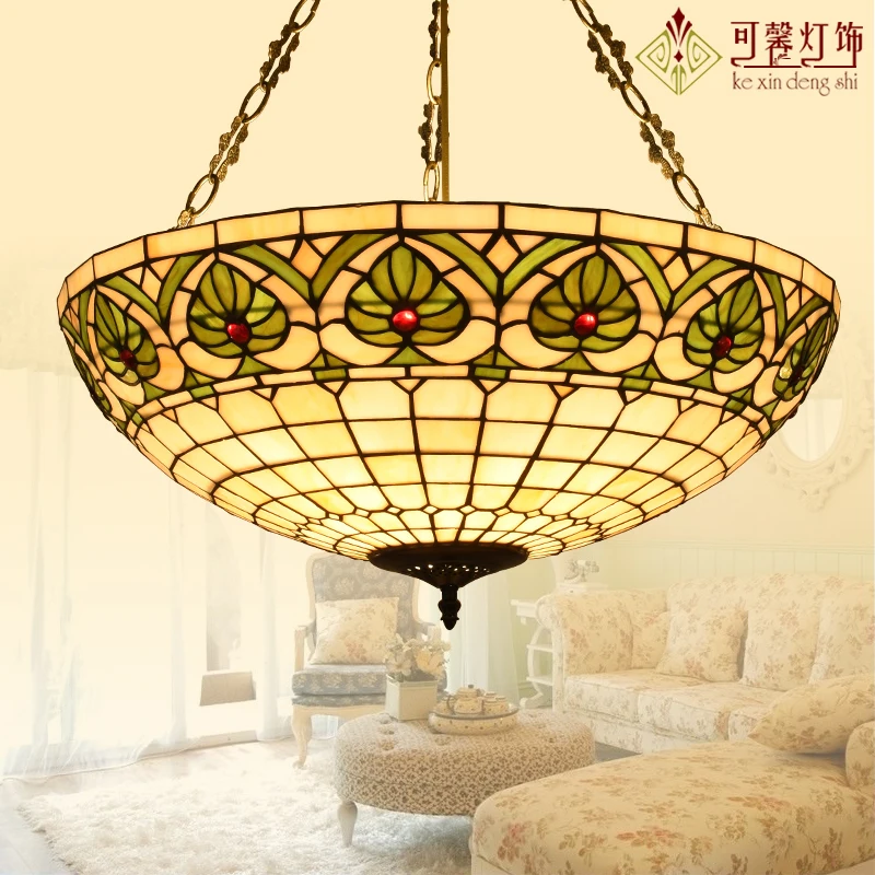 European-style garden restaurant bedroom study the anti-artistic stained glass difany chandelier small living room lamps | Аксессуары