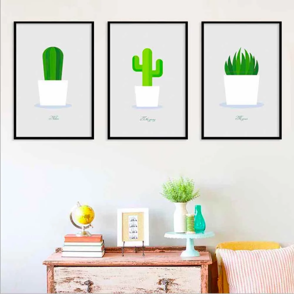 HAOCHU мультфильм Potting Рисование Холст Картина гостиная домашний Декор картина