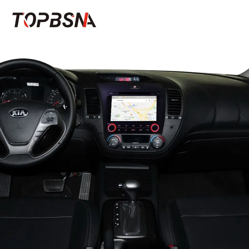 TOPBSNA 8-дюймовый автомобильный Радио мультимедийный плеер Android 9,0 для Kia CERATO K3 FORTE 2013 головная Панель навигации GPS WI-FI