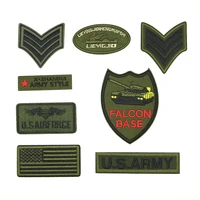 2018 new 1 pcs iron on antique green badge tactical exquisite handmade diy patch d 035