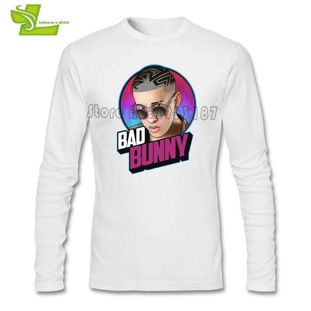 Футболка Bad Bunny для парней новинка Уникальные футболки повседневная классическая