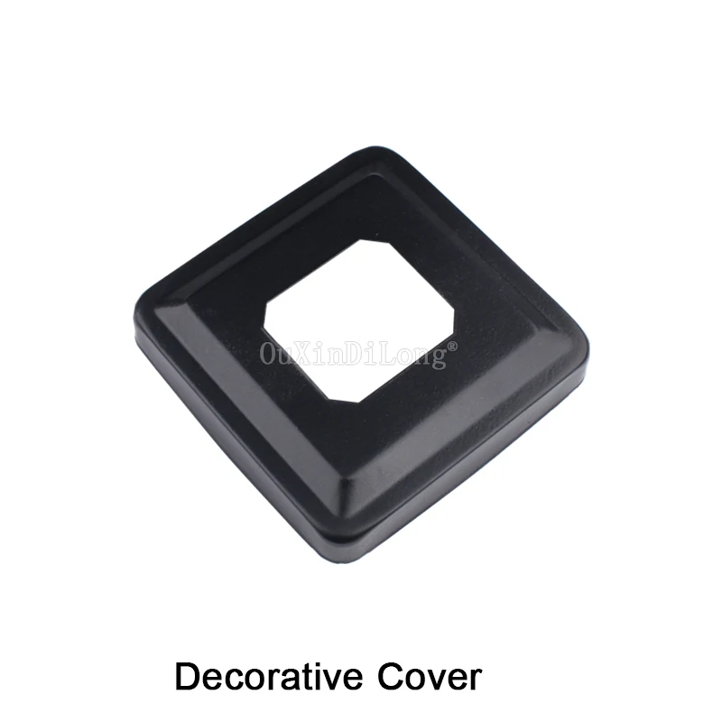 

1PCS Black Duplex 304 Stainless Steel Square Glass Pool Fencing Spigots Balustrade Staires Parts JF1780