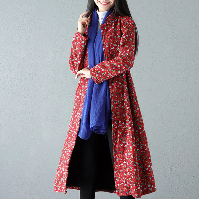 Женская флисовая Подкладка Теплый негабаритный длинный кардиган платье осень