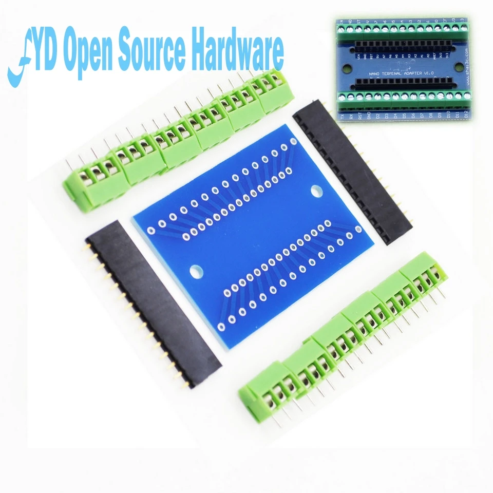 Новая плата расширения Nano IO Shield V1.O простая Плата Diy kit | Электронные компоненты и
