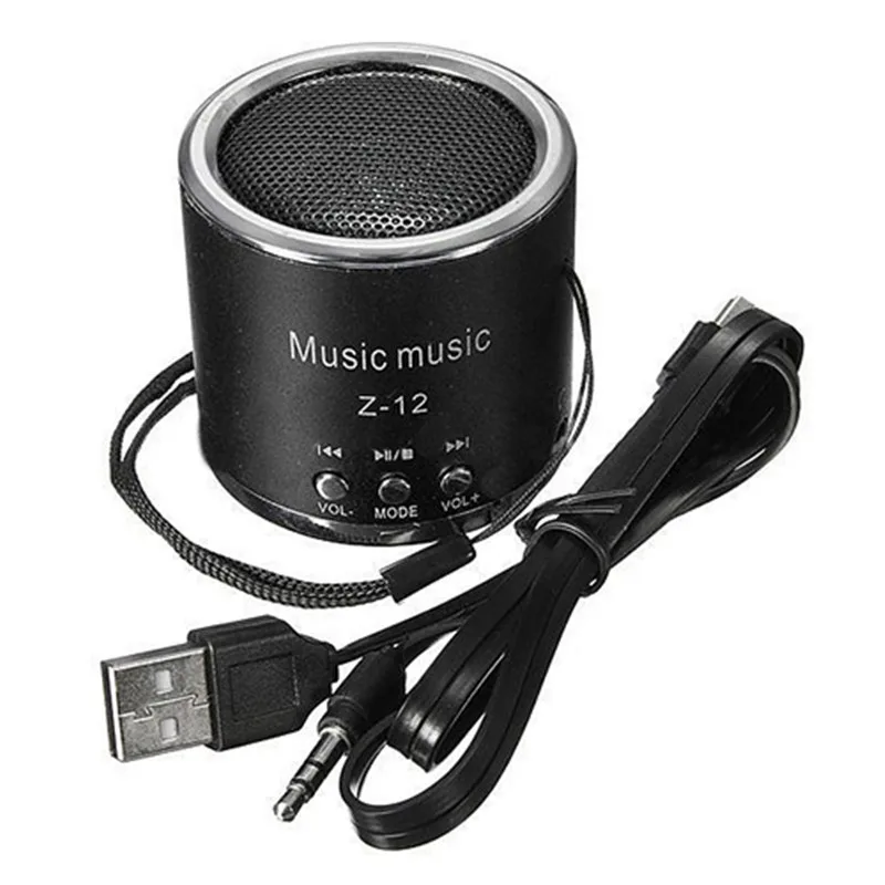 Мини спикер s fm-усилитель радио USB Micro-SD TF Pr PC MP3 iPod черный | Электроника