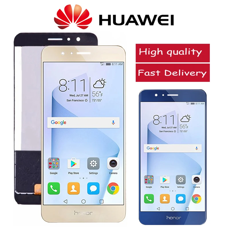 Оригинальный 5 2 &quotЖК дисплей для Huawei Honor 8 ЖК Frd L19 L09 с кодирующий преобразователь