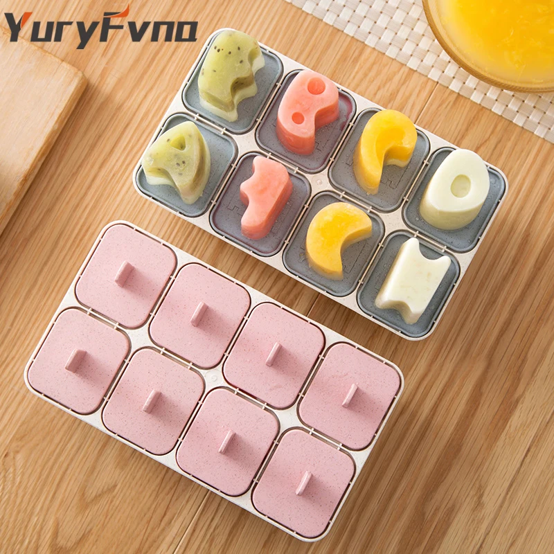 YuryFvna 6 шт. буквенные формы для приготовления мороженого, формы для мороженого, держатель лотка для мороженого