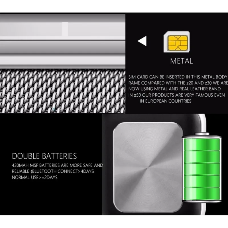 Tonbux Модные Bluetooth Смарт часы Z50 2G интернет nfc поддержка SIM TF карты беспроводные