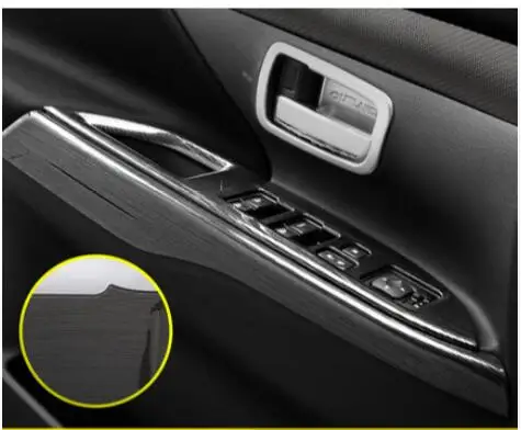 

Автомобильный чехол для Mitsubishi Outlander 2016 2017 2018, подлокотник из АБС-пластика для внутренней двери, декоративная отделка