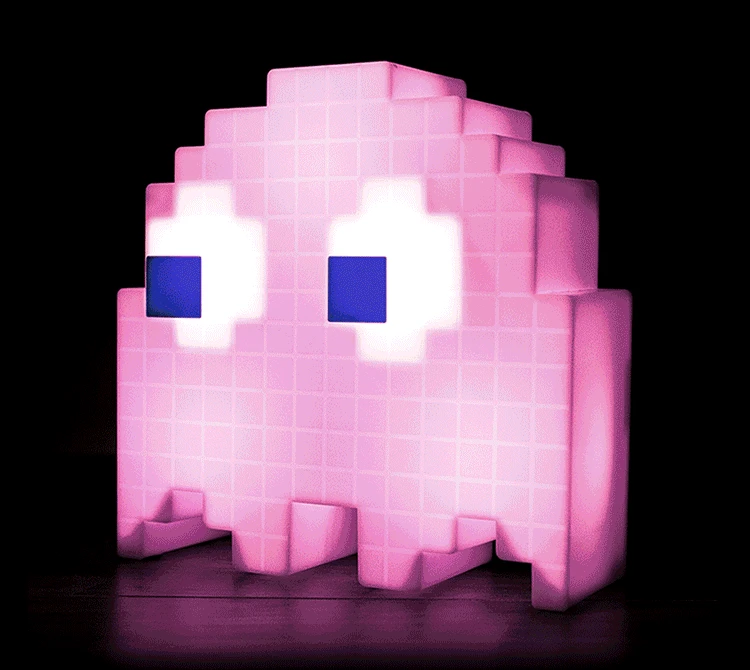 Ночсветильник Pac Man с питанием от USB светодиодные лампы меняющимися цветами в