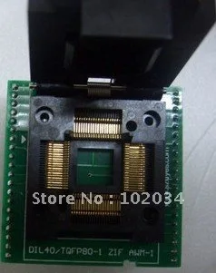 

100% Новинка AT89C51SND1 89C51SND1 QFP80 TQFP80 IC тестовая розетка/программатор адаптер/сгорающий разъем для AT89C51SND1