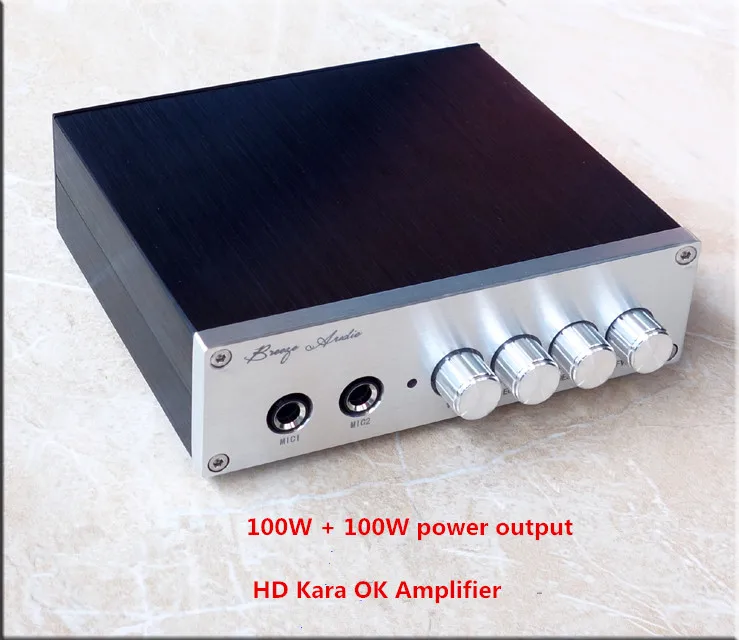 

DC 8-25V 100W+100W OM1 amplifier Single TPA3116D2 HD Kara OK Amplifier With Double JRC5532 pre-op amplifier