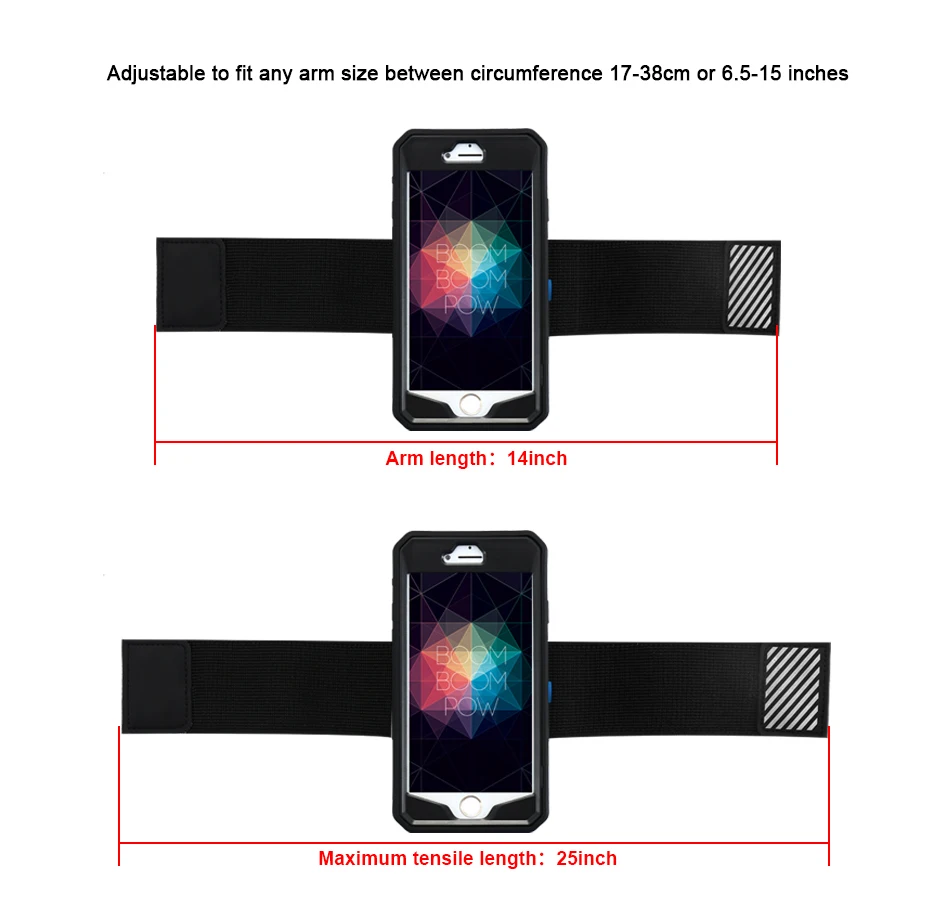 Универсальный чехол-повязка на руку для телефона для iPhone 6, 6 S, 7 Plus, 5S, для samsung S8 Plus, для спорта на открытом воздухе, с зажимом на руку