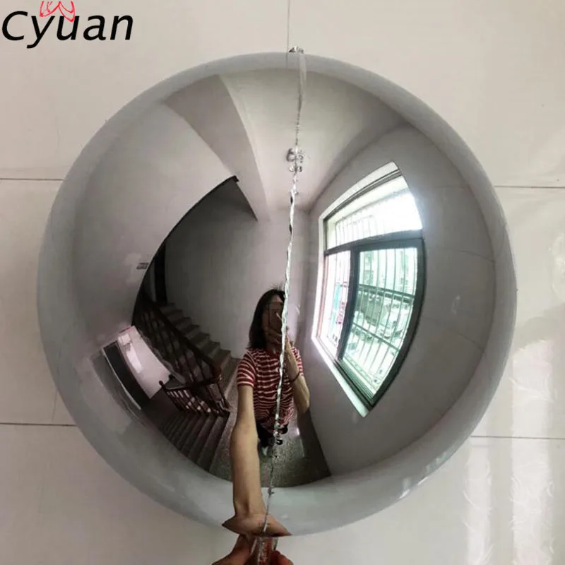 Silver Cyuan 22 дюймов 4D круглые гелиевые воздушные шары золотые воздушные шары рождественские украшения, подвески на день рождения, свадебные шары, новогодние украшения - Цвет: Silver