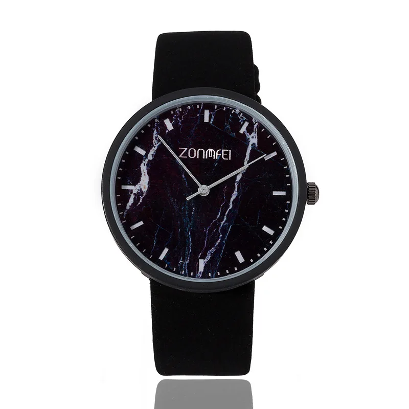 Мода 2017 г. Мрамор узор Для женщин часы Элитный бренд кожа Водонепроницаемый
