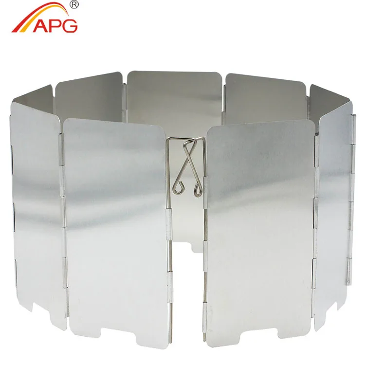 APG 9 plates outdoor Foldable Camping Stove Windshield Cookout Windbreak | Outdoor &amp Accessories