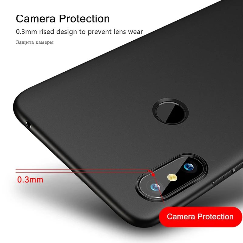 Матовый чехол для Xiaomi Redmi Note 6 Pro Роскошный мягкий силиконовый Полный Чехол Ультра